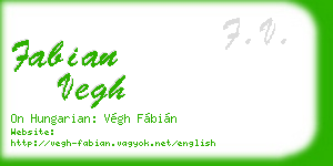 fabian vegh business card